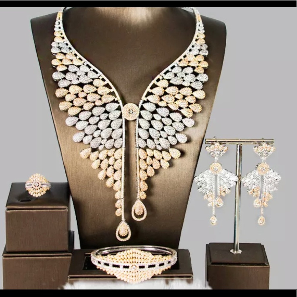 14 karat yellow and white gold over sterling